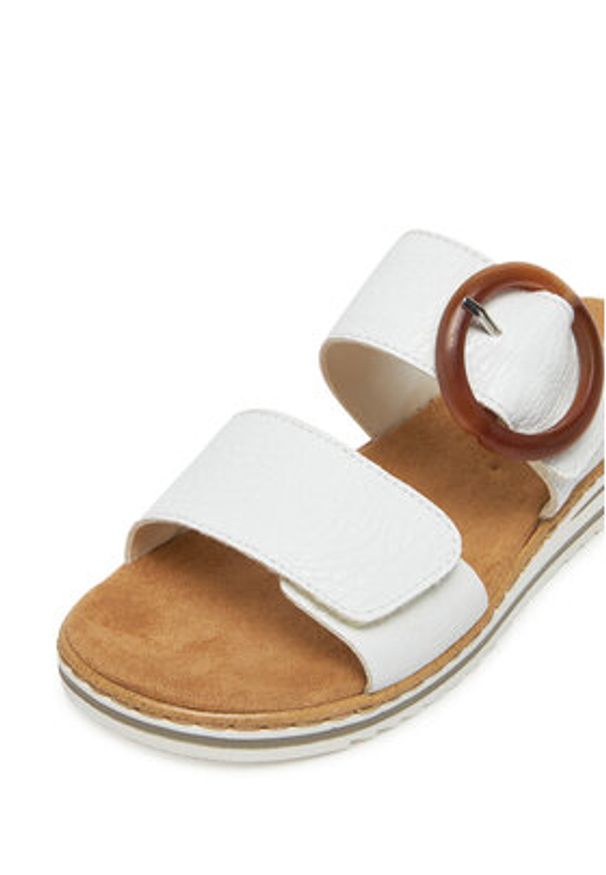 Rieker Klapki CEO-V0692-80 Biały. Kolor: biały