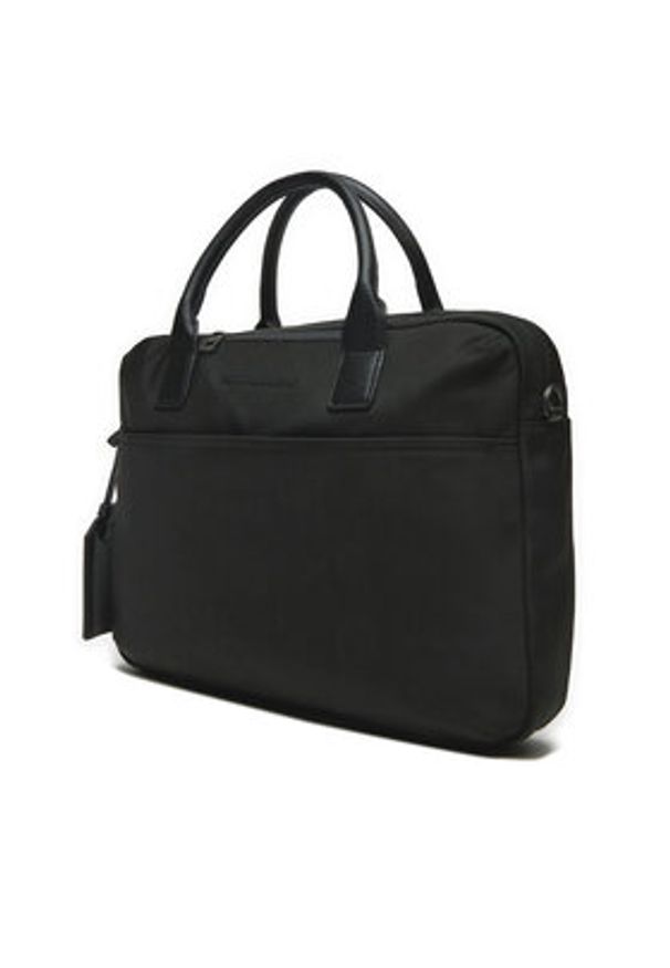 TOMMY HILFIGER - Tommy Hilfiger Torba na laptopa AM0AM13098 Czarny. Kolor: czarny. Materiał: materiał
