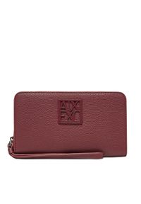 Duży Portfel Damski Armani Exchange. Kolor: czerwony