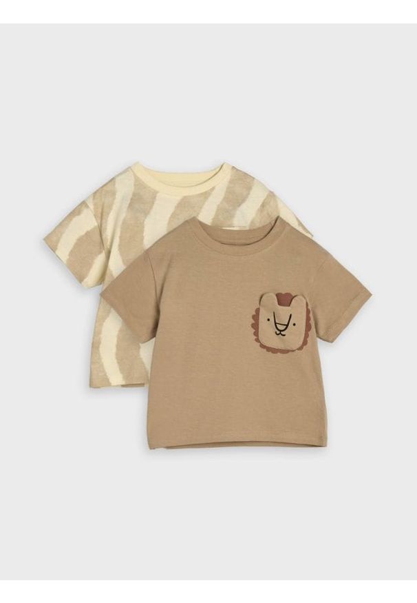 Sinsay - Koszulki z krótkim rękawem 2 pack - Inny. Długość rękawa: krótki rękaw. Długość: krótkie