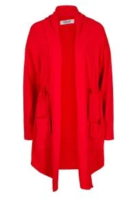 Bluza rozpinana z tunelem, z kolekcji Maite Kelly bonprix truskawkowy. Kolor: czerwony #1
