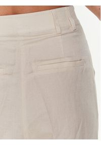 Edited Spodnie materiałowe EDT5407001 Beżowy Straight Fit. Kolor: beżowy. Materiał: wiskoza #4