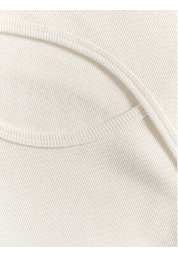 Karen by Simonsen Bluzka Mandarina 10104770 Écru Regular Fit. Materiał: bawełna
