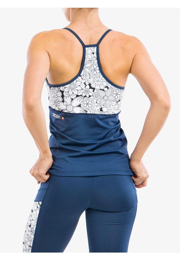 OCUN - Damski tank top Ocun Artista sargasso. Kolor: niebieski. Sport: wspinaczka