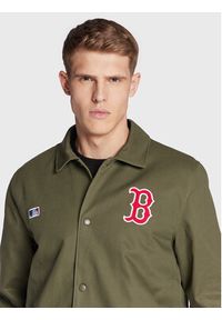 47 Brand Kurtka przejściowa Boston Red Sox BB002PMBBRJ545512MS Zielony Regular Fit. Kolor: zielony. Materiał: bawełna