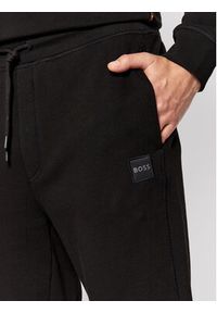 BOSS - Boss Spodnie dresowe Sestart 50468448 Czarny Regular Fit. Kolor: czarny. Materiał: bawełna #5