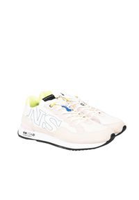 North Sails Sneakersy "Hitch" | RW-04 BRINK-062 | Hitch | Kobieta | Biały, Żółty, Różowy. Kolor: różowy, biały, wielokolorowy, żółty. Materiał: materiał, skóra. Wzór: kolorowy, aplikacja