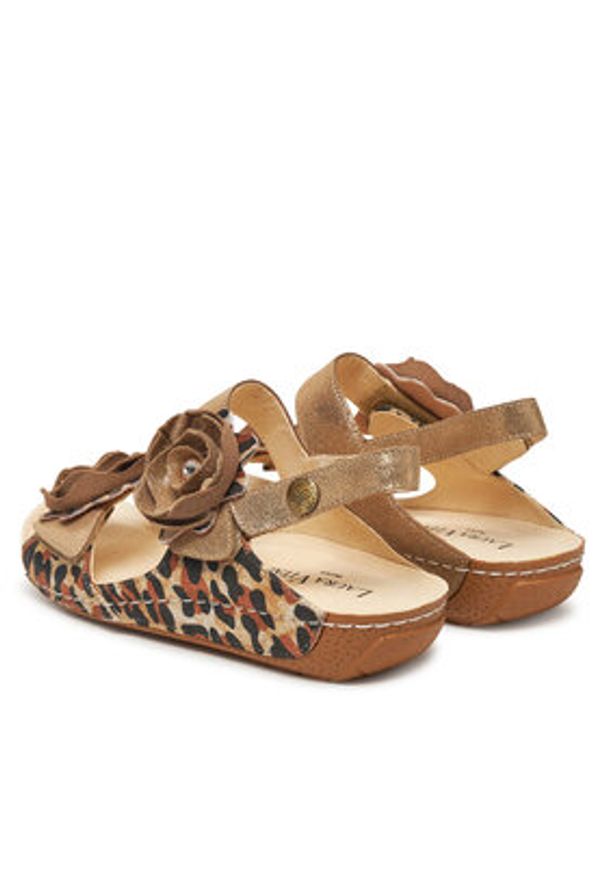 Laura Vita Sandały Linao 15 Beżowy. Kolor: beżowy. Materiał: skóra