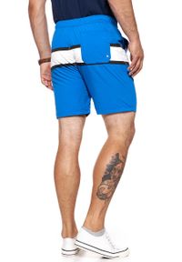 Wrangler - SPODENKI MĘSKIE WRANGLER SWIMSHORT TURKISH SEA W4B01WD86. Kolor: niebieski