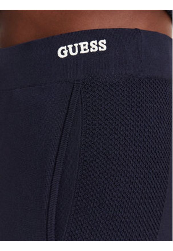 Guess Spodnie dzianinowe V6GB06 Z0651 Granatowy Regular Fit. Kolor: niebieski. Materiał: syntetyk