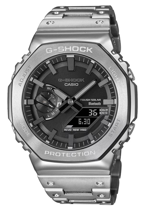G-Shock - Zegarek Męski G-SHOCK Original Full Metal Premium GM-B2100D-1AER. Rodzaj zegarka: cyfrowe. Styl: casual, elegancki, sportowy