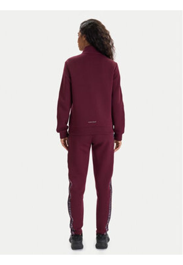 EA7 Emporio Armani Dres 7W000680 AF13151 M5064 Bordowy Regular Fit. Kolor: czerwony. Materiał: bawełna