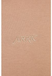 ARKK Copenhagen - Arkk Copenhagen bluza bawełniana unisex kolor beżowy z kapturem gładka. Typ kołnierza: kaptur. Kolor: beżowy. Materiał: bawełna. Wzór: gładki #8