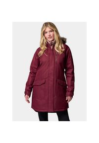 columbia - Płaszcz Zimowy Damski Columbia Suttle Mountain. Kolor: czerwony. Materiał: puch. Sezon: zima. Sport: turystyka piesza #1