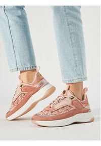 Kurt Geiger Sneakersy Kensington Sneaker 9820057619 Różowy. Kolor: różowy. Materiał: skóra