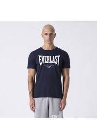 EVERLAST - Ikoniczny T-Shirt Z Logo Niebieski Morski Bawelna. Kolor: niebieski. Długość: krótkie #1