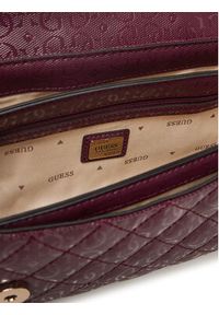 Guess Torebka Idra HWGG81 57200 Bordowy. Kolor: czerwony. Materiał: skórzane