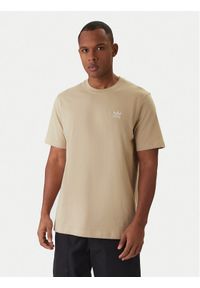 Adidas - adidas T-Shirt Trefoil Essentials KE1189 Beżowy Regular Fit. Kolor: beżowy. Materiał: bawełna #1