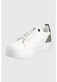 Big-Star - Big Star buty kolor biały. Nosek buta: okrągły. Zapięcie: sznurówki. Kolor: biały. Materiał: guma #5