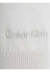 Calvin Klein Sukienka dzianinowa K20K205751 Beżowy Regular Fit. Kolor: beżowy. Materiał: wełna, dzianina