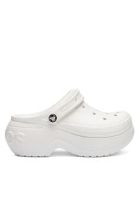 Crocs Klapki BELLA CLOG 210062-100 Biały. Kolor: biały. Materiał: skóra