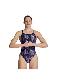 Damski kostium kąpielowy 1-częściowy Arena Xcro. Kolor: czarny #1