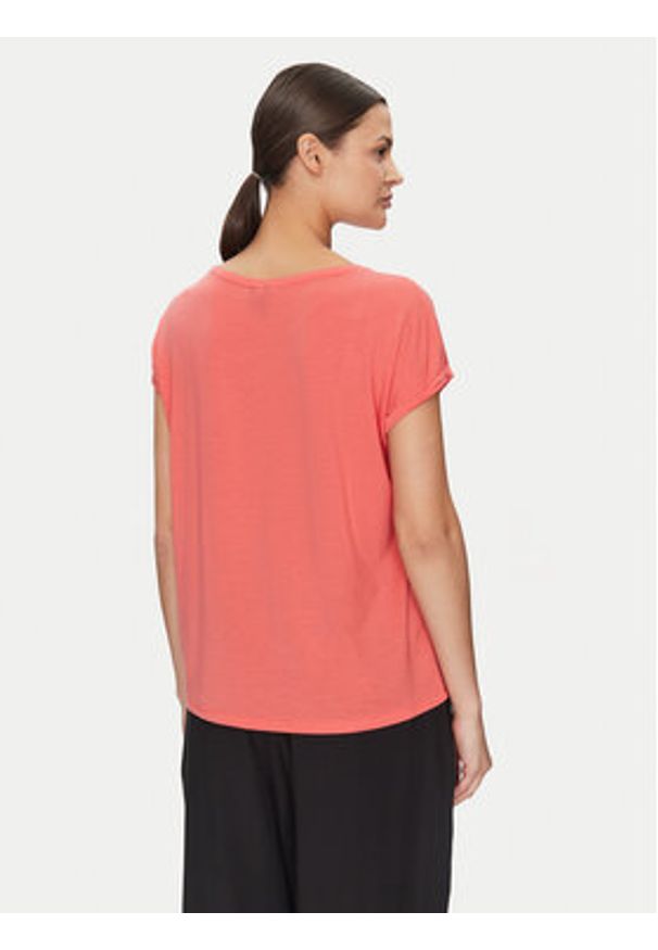 Vero Moda T-Shirt Ava 10284468 Różowy Regular Fit. Kolor: różowy. Materiał: lyocell