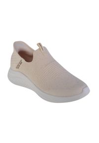 skechers - Buty sportowe Sneakersy damskie, Slip-Ins Ultra Flex 3.0-Shiny Night. Kolor: biały. Sport: turystyka piesza