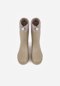 Renee - Szare Kalosze ze Ściągaczami przy Cholewce Bastotus. Okazja: na co dzień. Kolor: szary. Szerokość cholewki: normalna. Styl: casual #6