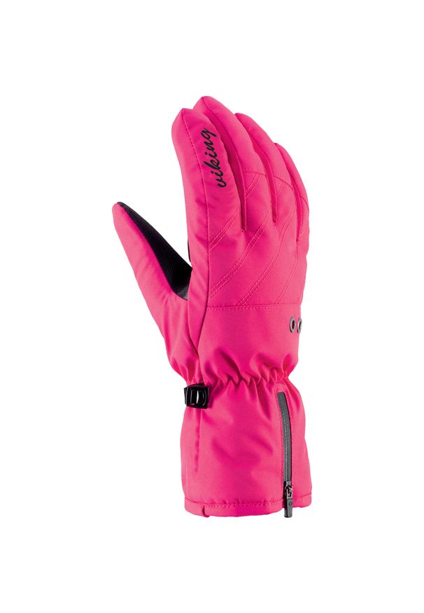 Rękawice narciarskie damskie Viking Selena. Kolor: różowy. Sezon: zima. Sport: narciarstwo