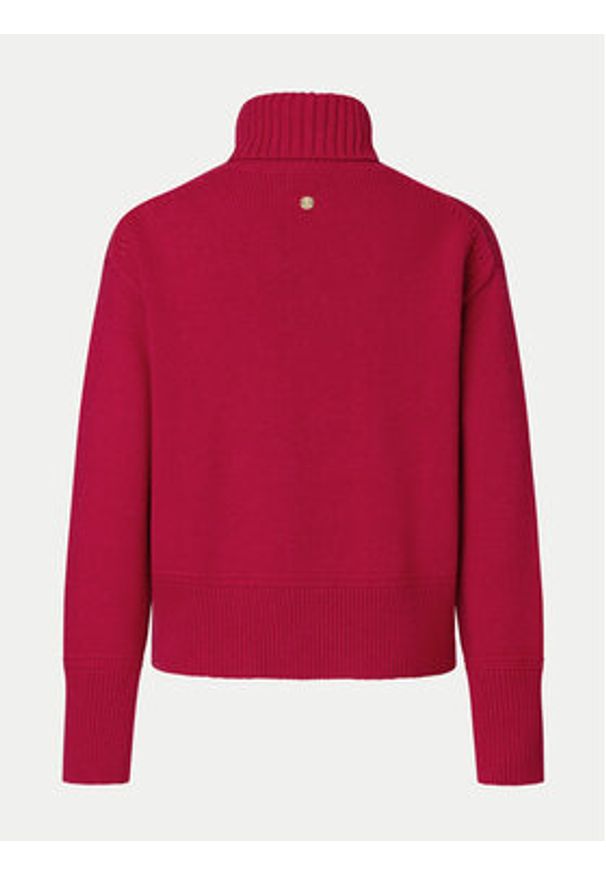 JOOP! Golf 58 JW244KN342 30043952 Czerwony Loose Fit. Typ kołnierza: golf. Kolor: czerwony. Materiał: wiskoza, syntetyk