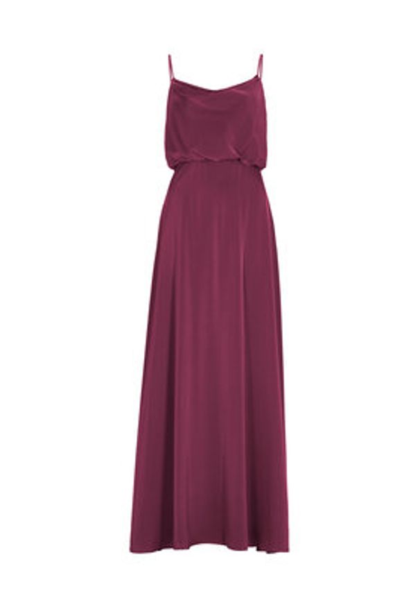 Hey Kyla Sukienka wieczorowa 5AI074HK Bordowy Regular Fit. Kolor: czerwony. Materiał: syntetyk. Styl: wizytowy