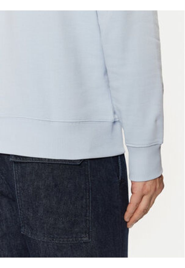 TOMMY HILFIGER - Tommy Hilfiger Bluza Essential MW0MW37237 Błękitny Regular Fit. Kolor: niebieski. Materiał: bawełna