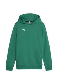 Puma - Bluza Z Kapturem Dziecięca Team Goal Casual. Typ kołnierza: kaptur. Kolor: zielony