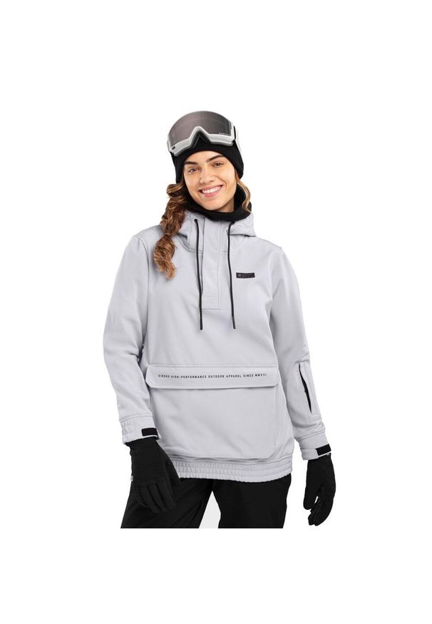 SIROKO - Kurtka narciarsko-snowboardowa damska W3-W Lhotse. Kolor: szary. Materiał: softshell, materiał. Sezon: zima. Sport: snowboard, narciarstwo