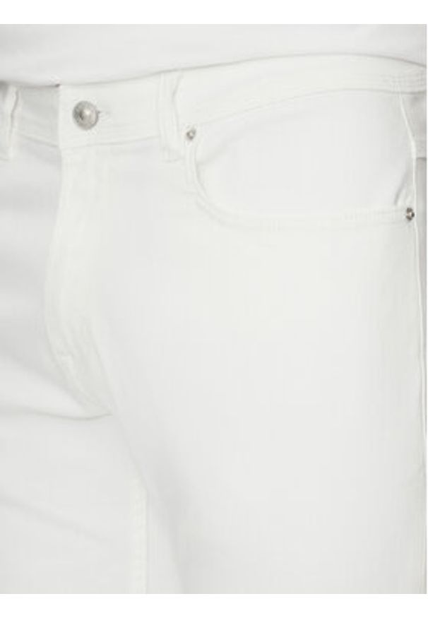 Hechter Paris Jeansy 26050 151363 Biały Slim Fit. Kolor: biały