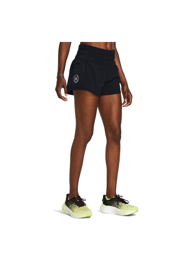 Spodenki do biegania damskie Under Armour Run Anywhere. Kolor: czarny. Sport: bieganie
