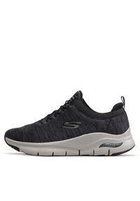 skechers - Skechers Sneakersy Waveport 232301/BKGY Szary. Kolor: szary. Materiał: materiał #2