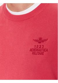 Aeronautica Militare Sweter 232MA1446L506 Różowy Regular Fit. Kolor: różowy. Materiał: bawełna #2