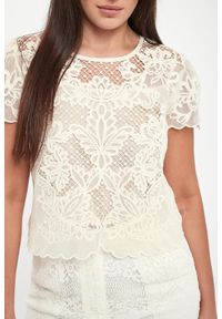 Twinset Milano - Bluzka damska koronkowa TWINSET. Materiał: koronka #4