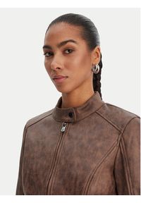 Desigual Kurtka przejściowa 26SWEW10 Brązowy Regular Fit. Kolor: brązowy. Materiał: wiskoza #3