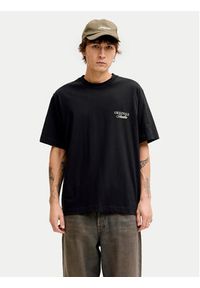 Jack & Jones T-Shirt Norrebro Typo 12282898 Czarny Regular Fit. Kolor: czarny. Materiał: bawełna #4