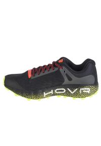 Buty do biegania męskie Under Armour Hovr Machina Off Road. Kolor: czarny, żółty, wielokolorowy. Materiał: guma, materiał, tkanina, syntetyk. Sport: bieganie
