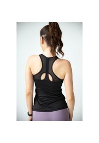 2SkIN - Top sportowy damski Morning czarny 2skin. Kolor: czarny. Sport: bieganie