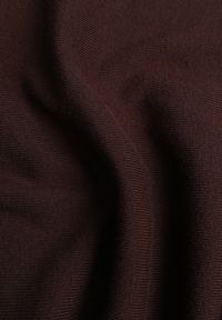 Born2be - Brązowa Dzianinowa Sukienka z Wiskozą o Nietoperzowym Kroju z Dekoltem w Łódkę Tisan. Okazja: na co dzień, na spotkanie biznesowe. Typ kołnierza: dekolt w łódkę. Kolor: brązowy. Materiał: dzianina, wiskoza. Styl: casual, biznesowy #8