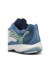 Puma - Buty do piłki ręcznej Vantage NITRO™ PUMA White Blue Horizon Fizzy Apple Yellow. Kolor: żółty, biały, wielokolorowy, niebieski