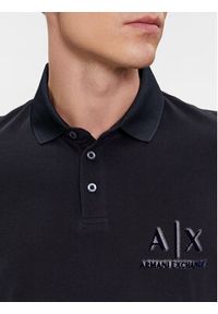 Armani Exchange Polo 3DZFSB ZJM5Z 1583 Granatowy Regular Fit. Typ kołnierza: polo. Kolor: niebieski. Materiał: bawełna #5