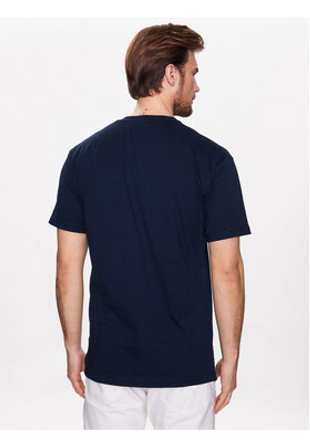 Vans T-Shirt Left Chest Logo VN0A3CZE Granatowy Classic Fit. Kolor: niebieski. Materiał: bawełna