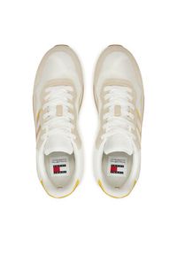 Tommy Jeans Sneakersy Tjm Modern Runner EM0EM01435 Beżowy. Kolor: beżowy. Materiał: zamsz, skóra #6