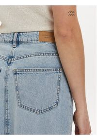 Gina Tricot Spódnica jeansowa 21426 Niebieski Regular Fit. Kolor: niebieski. Materiał: bawełna #11